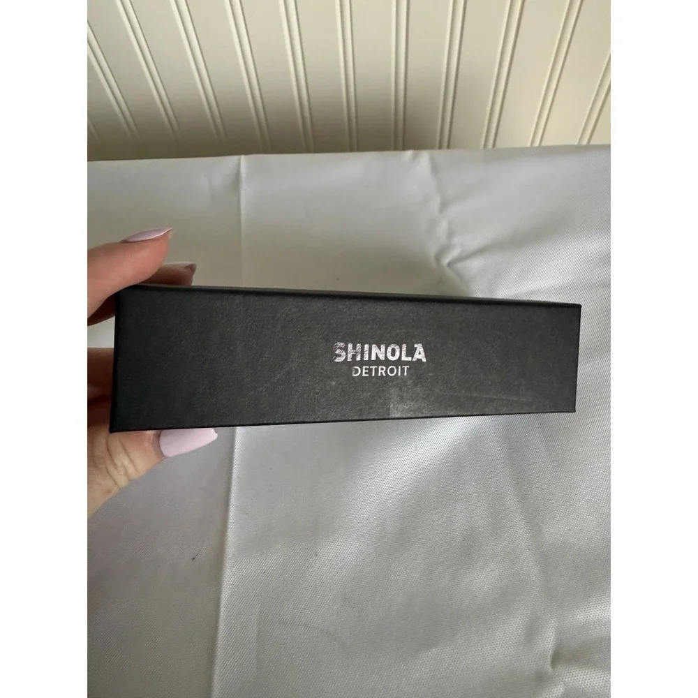 Shinola Detroit 20mm Nylon Watch Strap Black for Apple Watch (38-42mm)